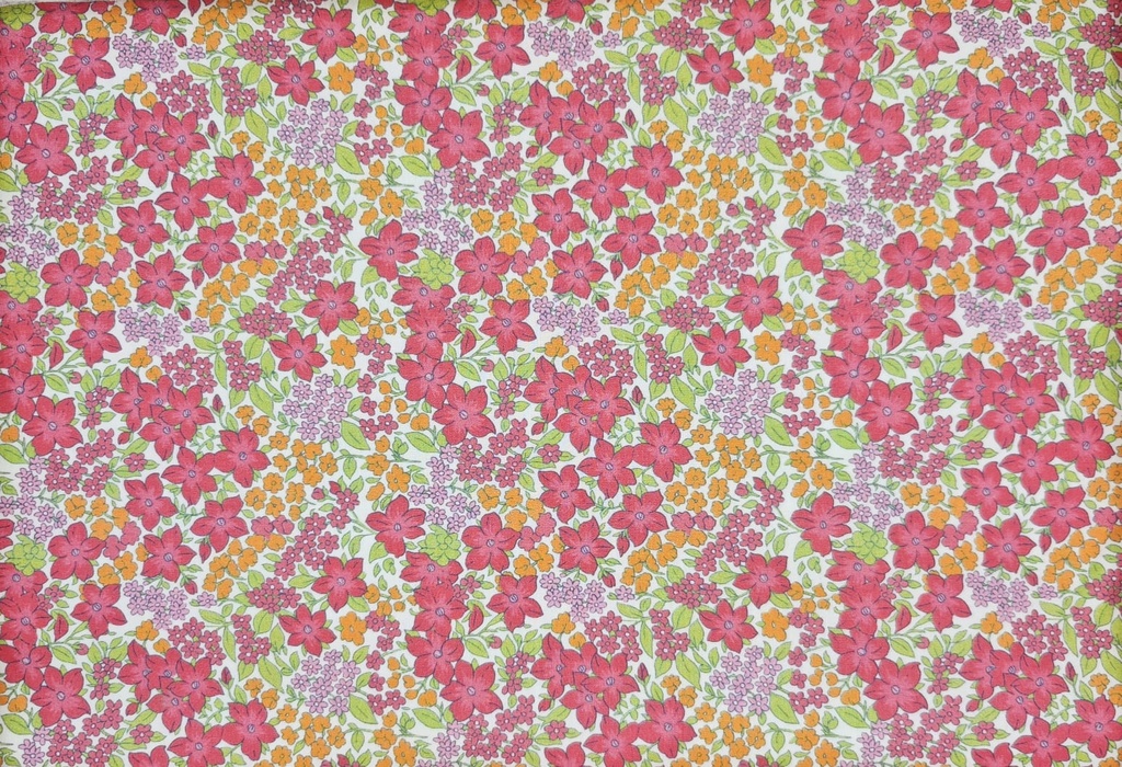 Algodón liberty rojo verde