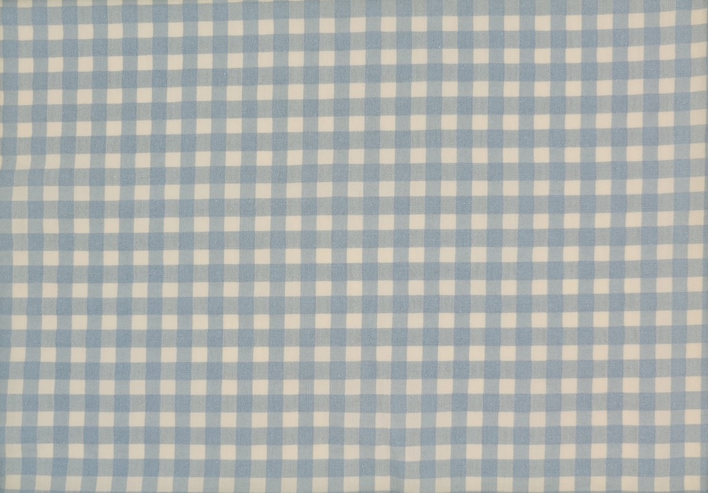 Vichy seersucker azul antiguo crudo