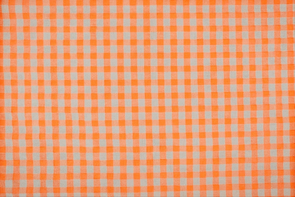 Vichy seersucker naranja fluor