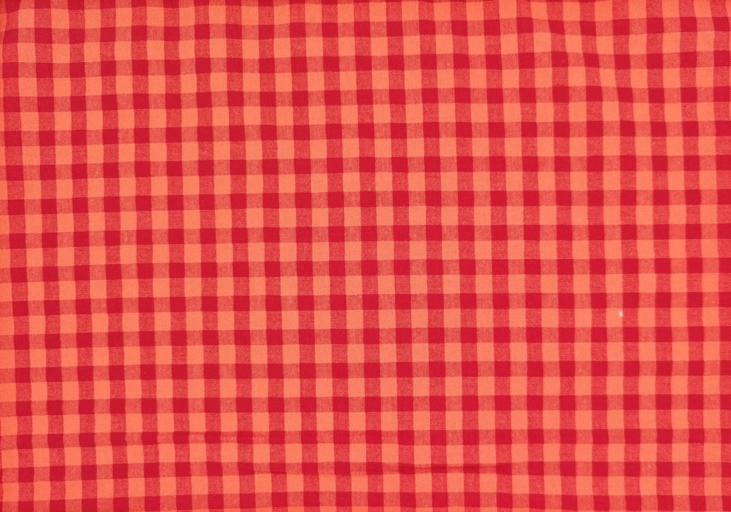 Vichy seersucker rojo coral