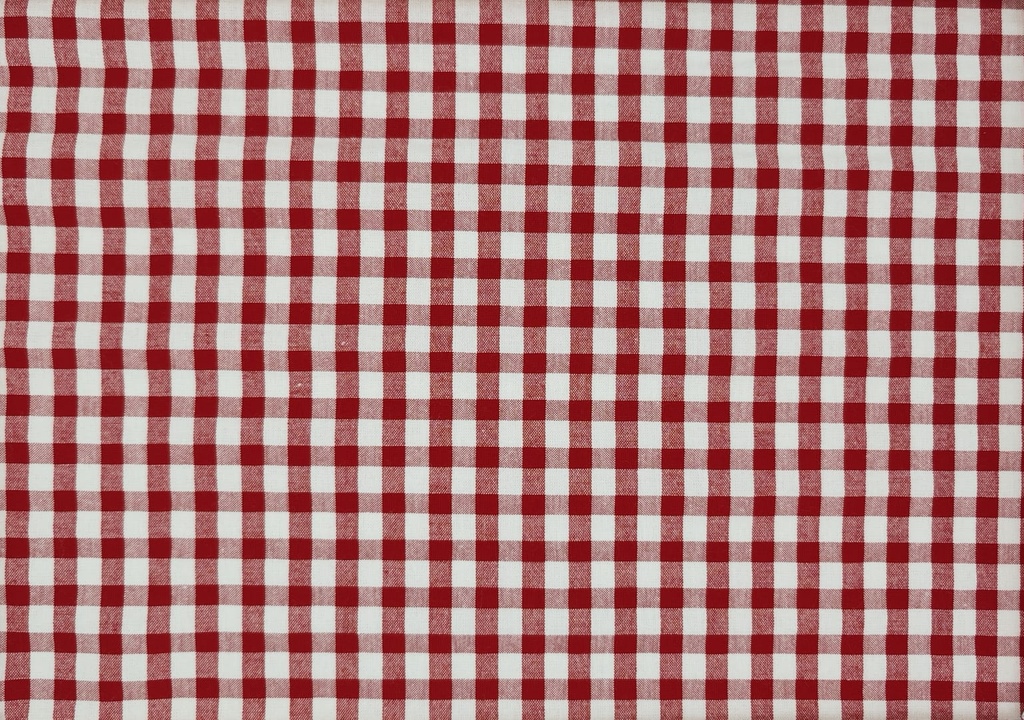 Vichy seersucker blanco rojo