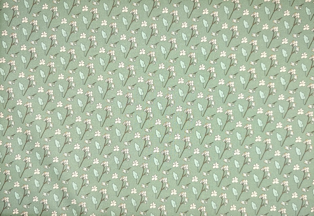 Popelín flor pitiminí f verde