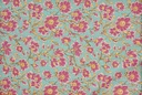 Half panama turquesa flor fucsia