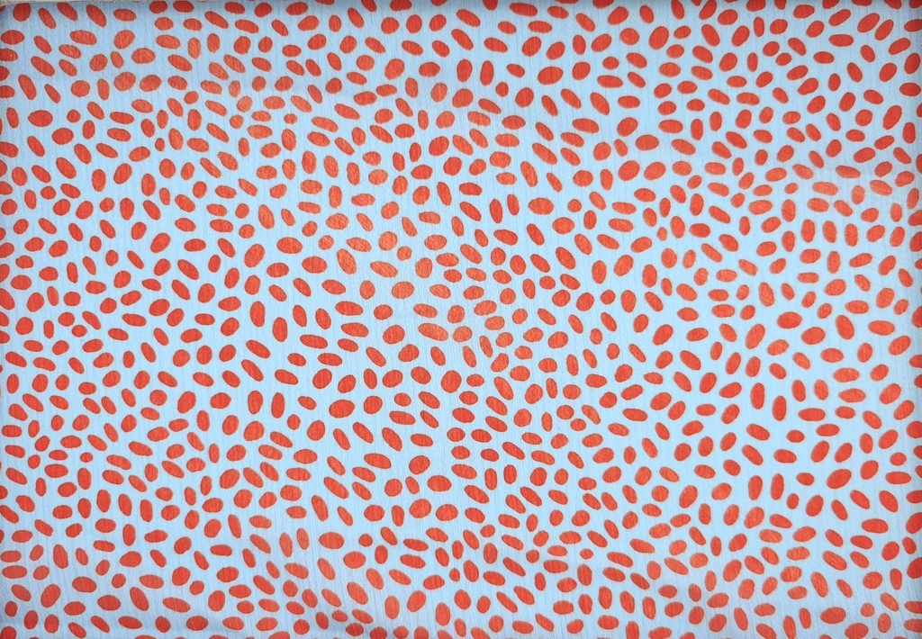 Satén lunares turquesa ocre (copia)