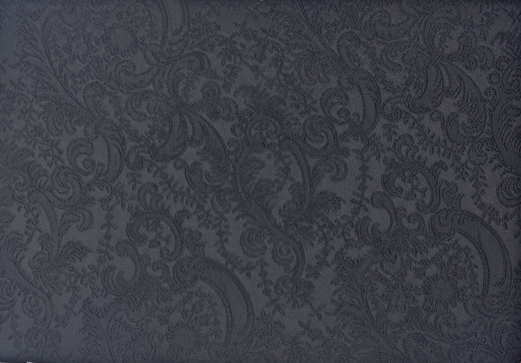 Brocado flor negro