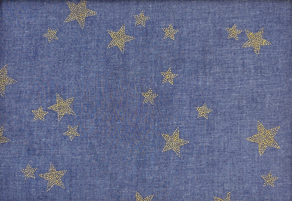 Vaquero estrellas azul