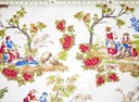 Viella Toile de Jouy rojo