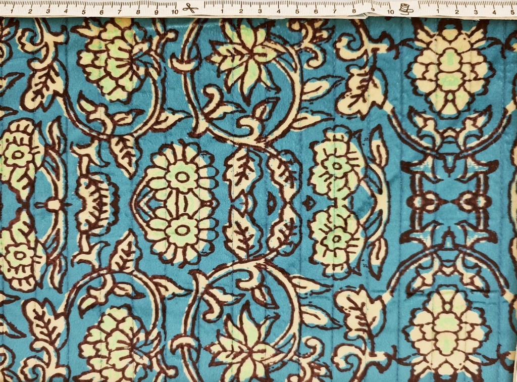 Acolchado reversible verde