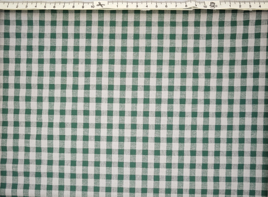 Vichy seersucker bicolor verde topo