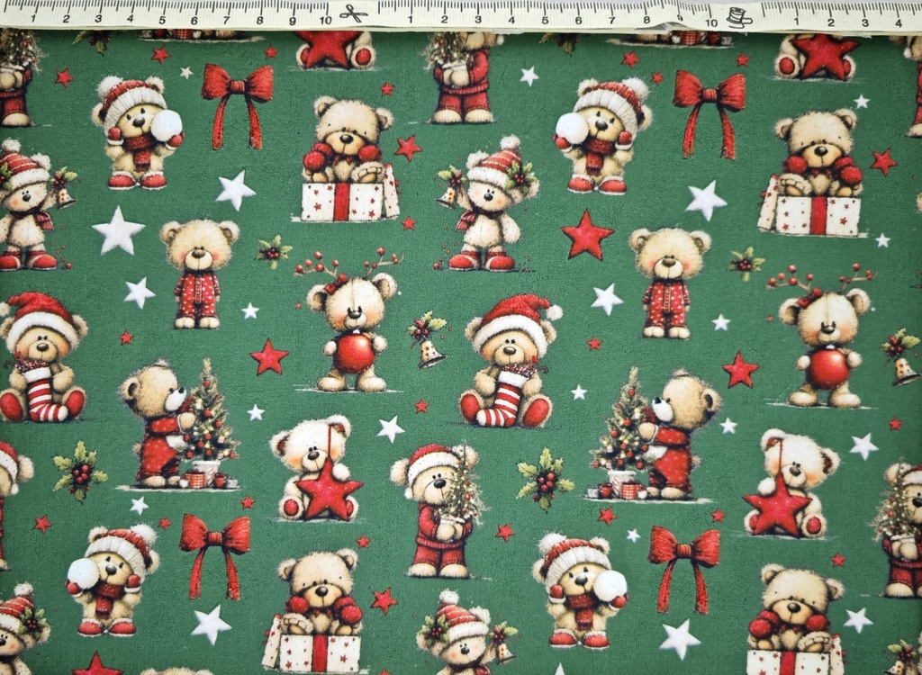 Navideño ositos verde