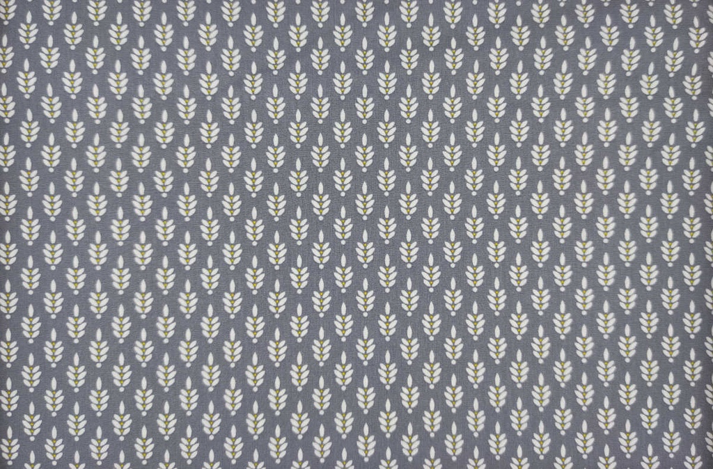 Popelin gris medio espiga blanca