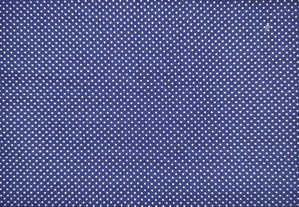 Popelin azul marino lunares