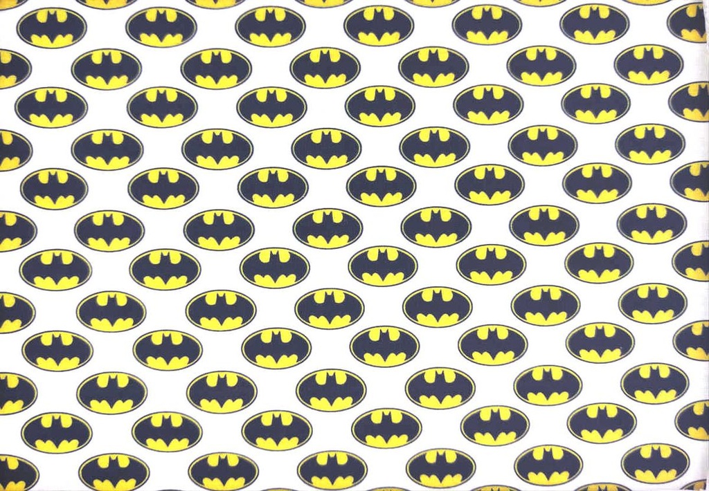 Alg. estp. batman blanco negro amarillo