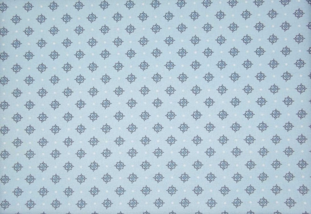 Algodón corbatero magnolia azul claro