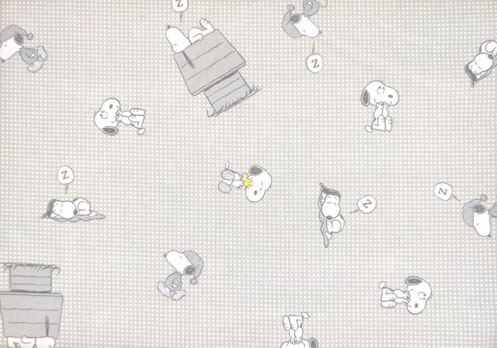 Alg. estp. snoopy beige gris
