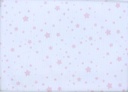 Piqué canutillo estp. estrellas blanco rosa