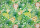 Punto leones selva verde pistacho amarillo ocre