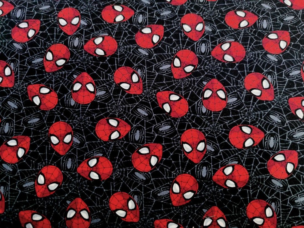 Patchwork negro Spiderman rojo