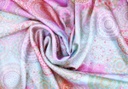 Satén mandalas turquesa rosa fucsia amarillo