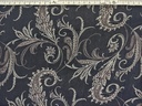 Georgette  flores negro beige