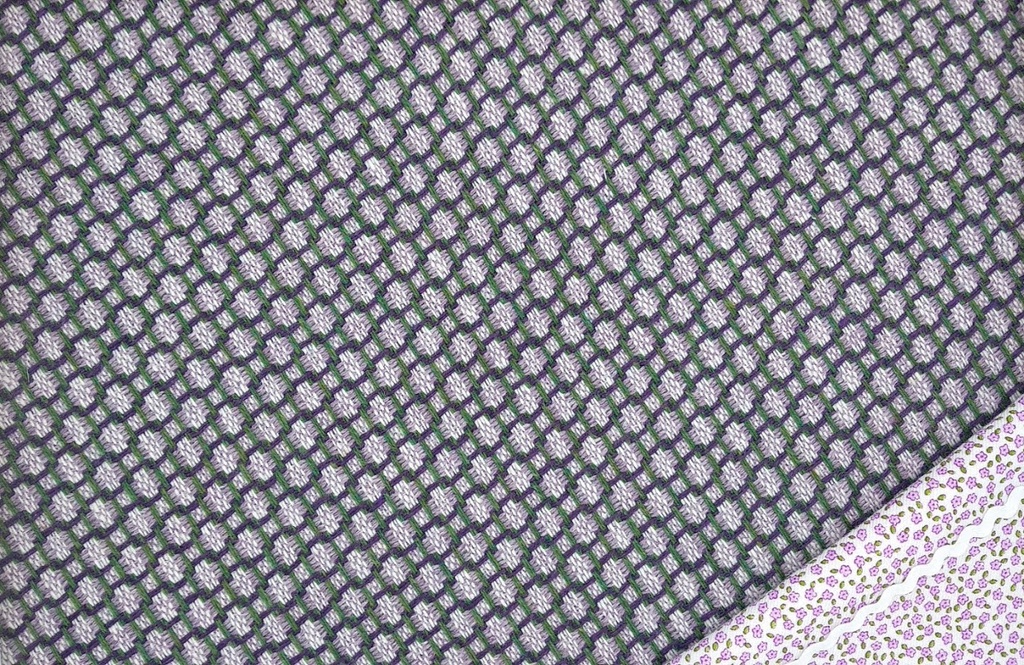 Franela panal morado rosa verde