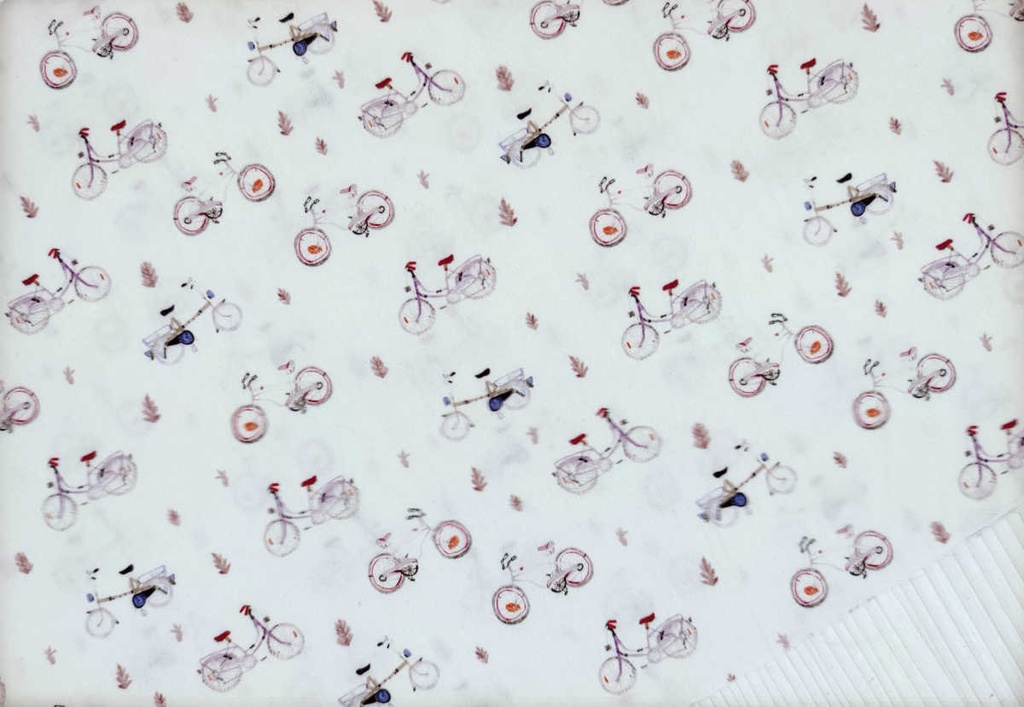 Popelín estampado bicicletas
