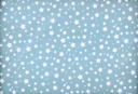 Algodón estrellas azul ceniza blanco