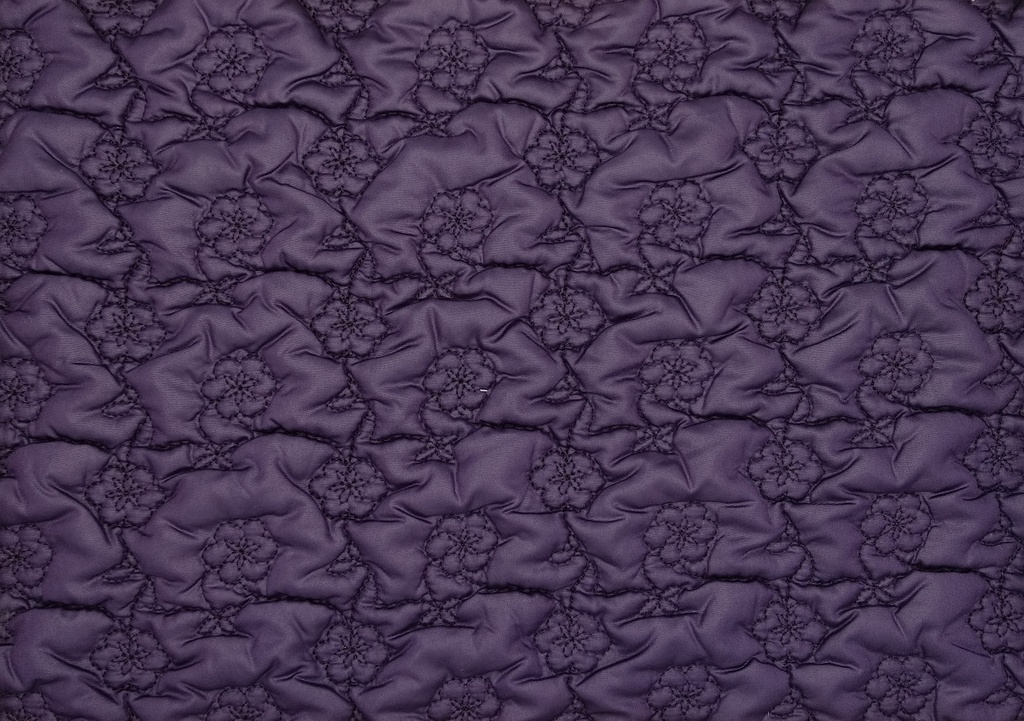 Acolchado flores morado