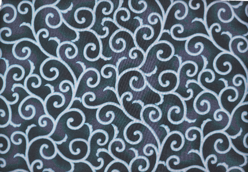 Navideño gris filigranas plata