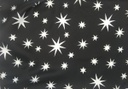 Raso c. estrellas negro