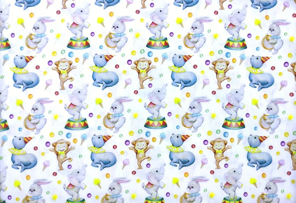 Popelin estampado circo