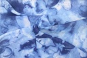 Koshibo floral abstracto azul