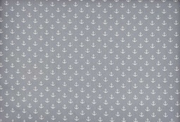 Popelin gris con anclas