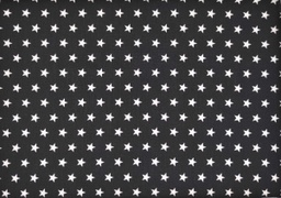 Popelin negro con estrellas