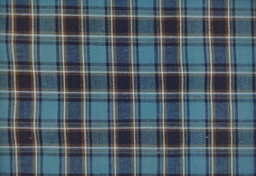 Algodón cuadros azul petróleo