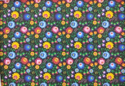 Alg. estp. flores negro multicolor