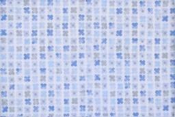 [2776] Piqué canutillo blanco flores gris azul