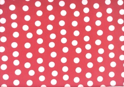 [mickey] Topos popelín rojo y blanco