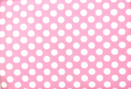 [mickey] Popelin topos rosa y blanco