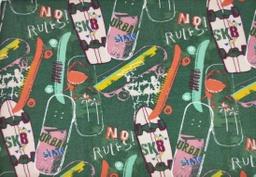 [SOFT SWEAT GOTS SKATEBOARDS] Punto sudadera skate verde botella multicolor