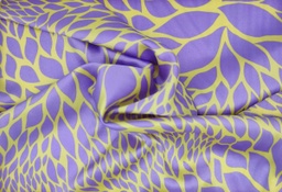 Satén simétricos malva amarillo