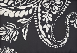 [188] Satén pasley negro blanco