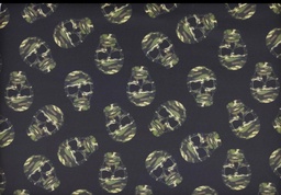 Punto neopreno calaveras negro caqui