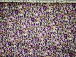 [inter] Satén  flores lila morado verde