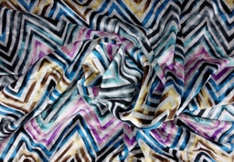 [927] Terciopelo zig-zag gris medio azul rosa