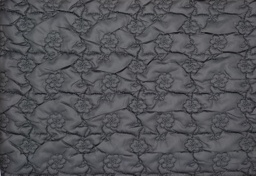 Acolchado flores gris