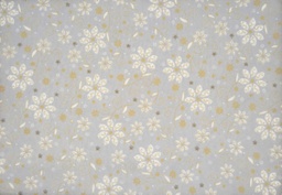[Noel-17053] Navideño flores gris, amarillo