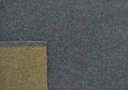 Muflón reversible liso gris oscuro ocre 