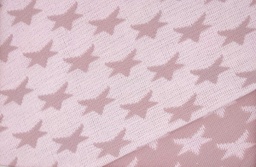 [2801] Punto tricotado estp. estrellas rosa