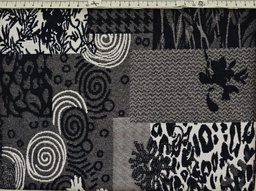 [5420] Tapicería jacquard cuadros gris